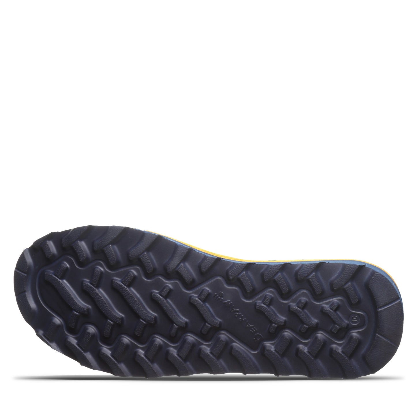 Bearpaw Damian Blue/Gold Men’s Suede Slipper With Wool Blend Lining