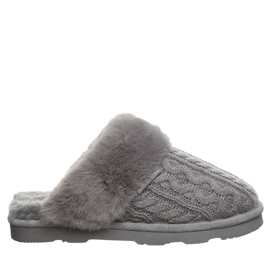 Bearpaw RUMIE CABLE KNIT CHARCOAL