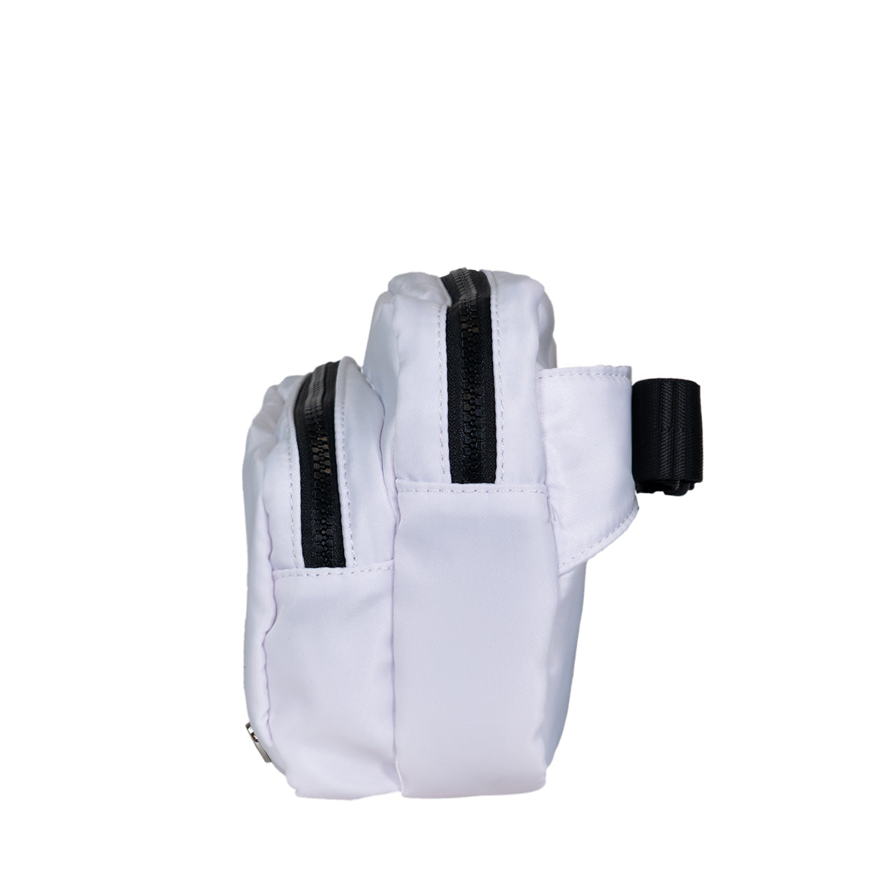 Bearpaw SQUARE DOUBLE ZIP WAIST BAG/SLING WHITE/BLACK