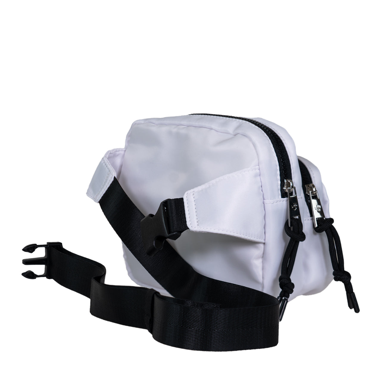 Bearpaw SQUARE DOUBLE ZIP WAIST BAG/SLING WHITE/BLACK