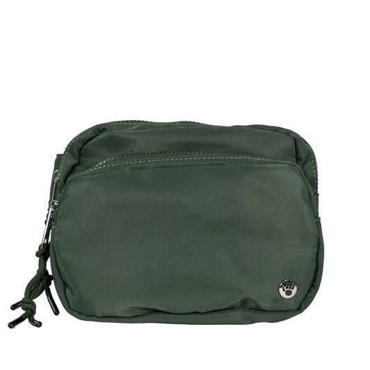 Bearpaw SQUARE DOUBLE ZIP WAIST BAG/SLING OLIVE