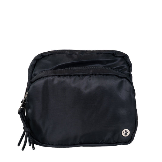 Bearpaw SQUARE DOUBLE ZIP WAIST BAG/SLING BLACK