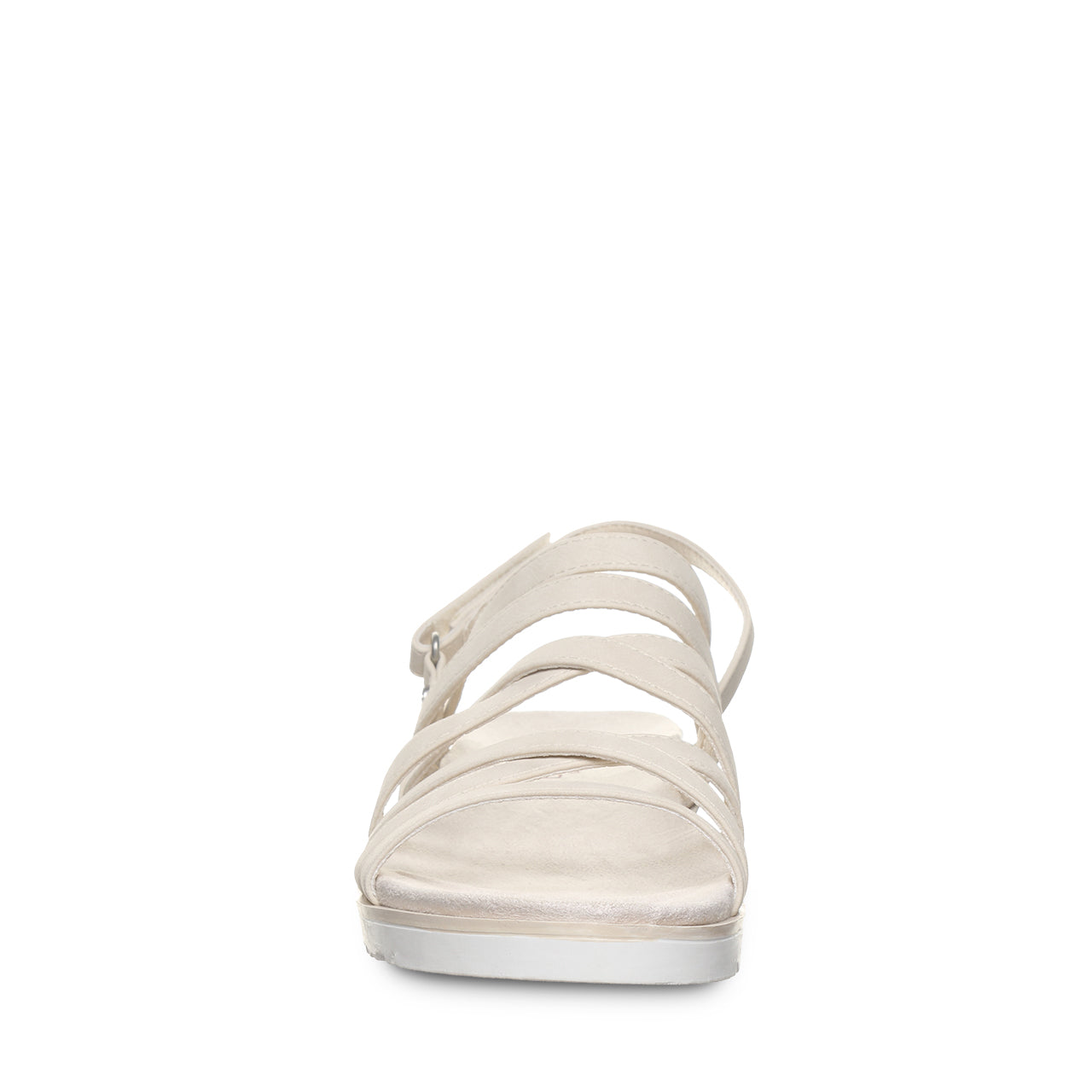 Bearpaw Crete Bone Strappy Sandal With Adjustable Hook and Loop Closure