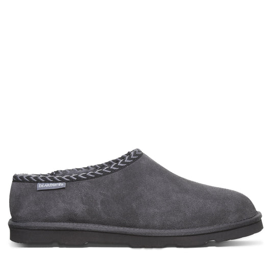 Bearpaw Beau Graphite Everyday Slipper With Wool Blend Lining