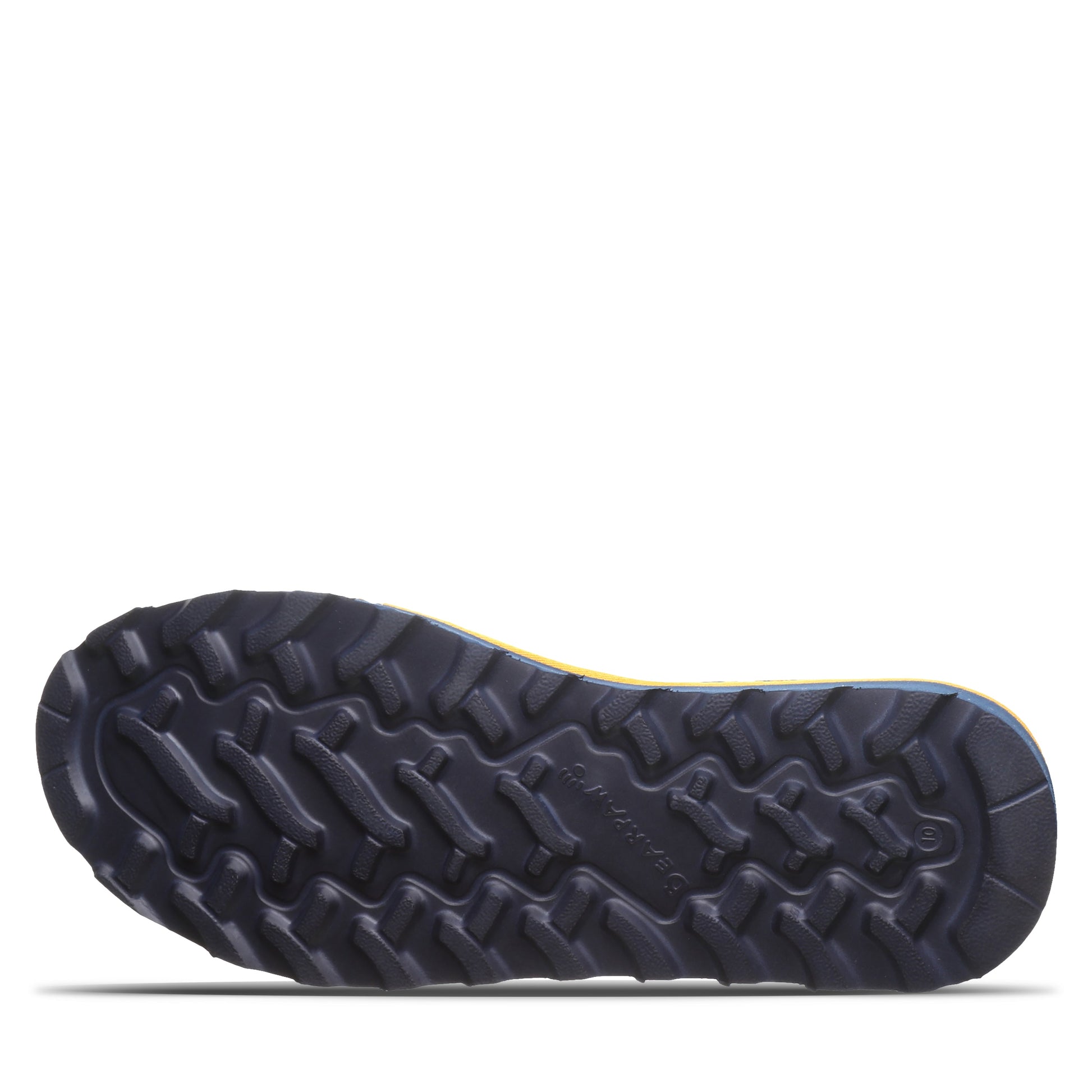 Bearpaw Damian Blue/Gold Men’s Suede Slipper With Wool Blend Lining