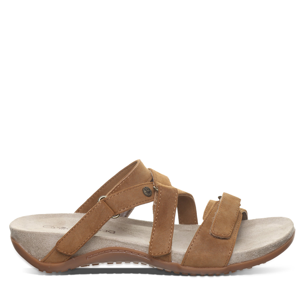 Bearpaw Acacia Brown Sandal Suede Straps - BEARPAW