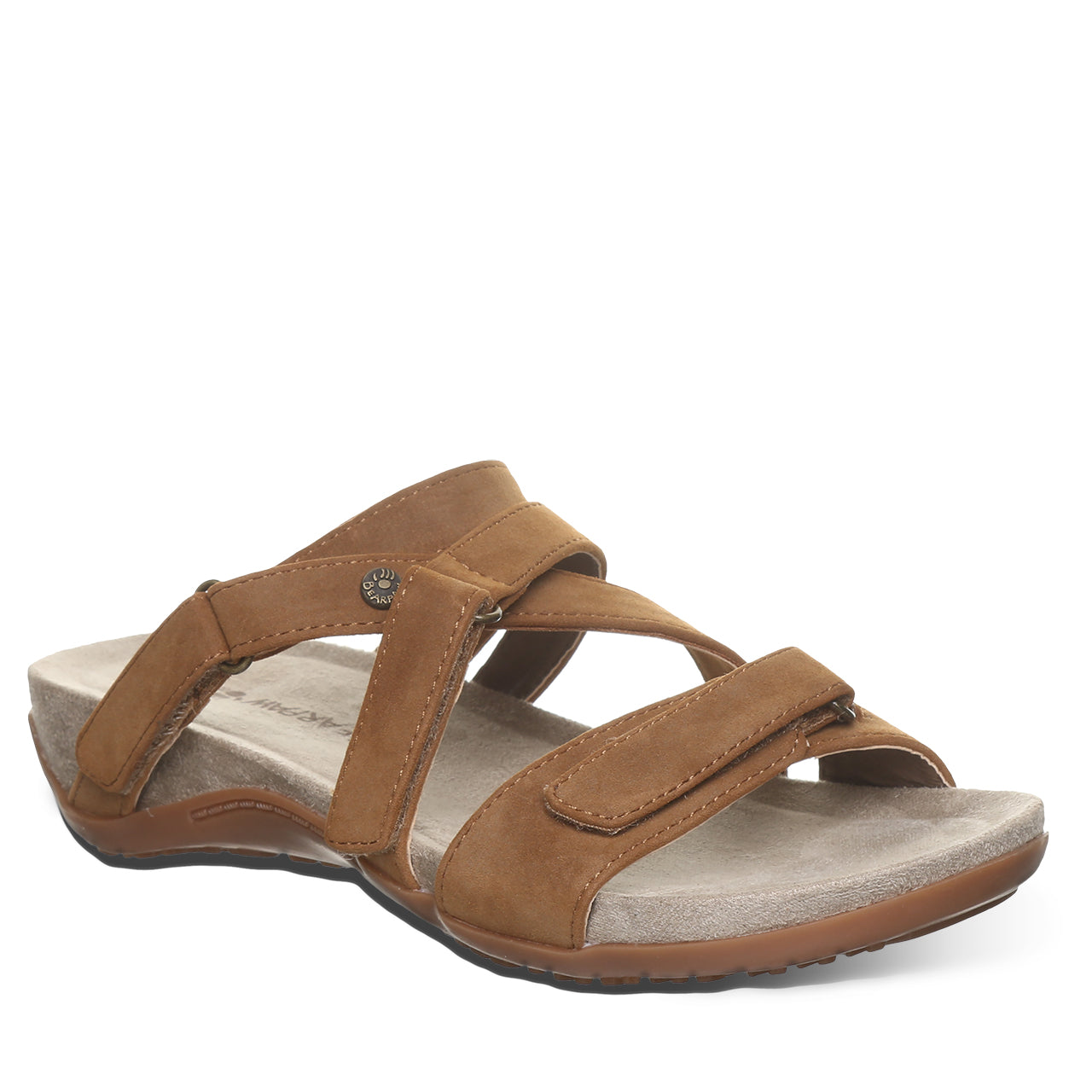Bearpaw Acacia Brown Sandal Suede Straps - BEARPAW