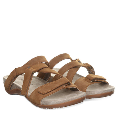 Bearpaw Acacia Brown Sandal Suede Straps - BEARPAW