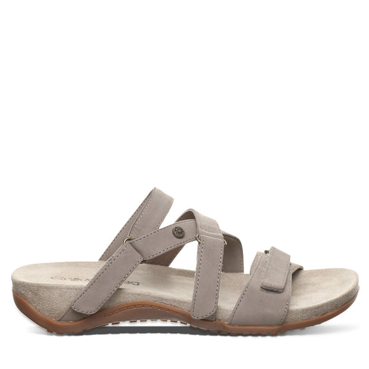 Bearpaw Acacia Stone Sandal Suede Straps - BEARPAW