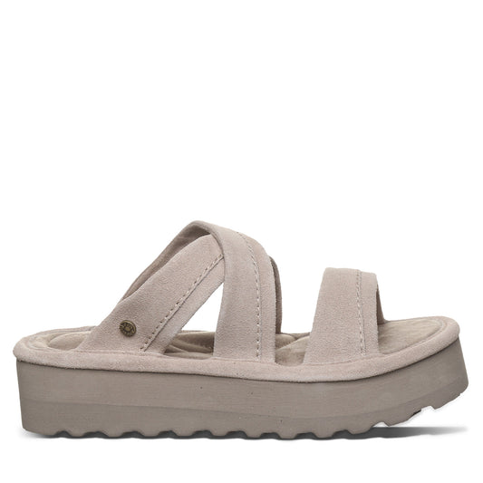 Bearpaw Altitude Mushroom Suede Platform Slide Sandal