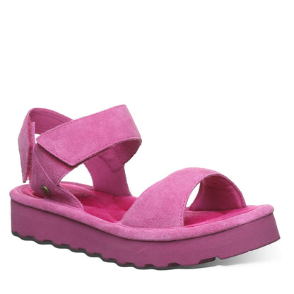 Bearpaw Crest Orchid Platform Sandal With Quilted Footbed