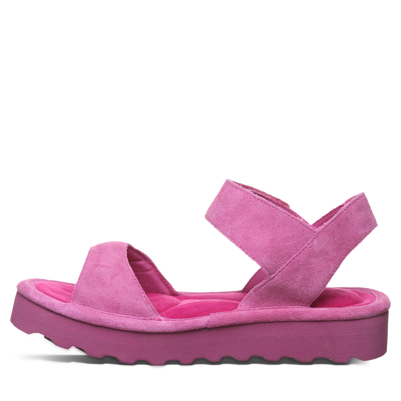 Bearpaw Crest Orchid Platform Sandal With Quilted Footbed