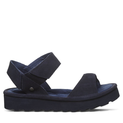 Bearpaw Crest Cadet Platform Sandal With Quilted Footbed
