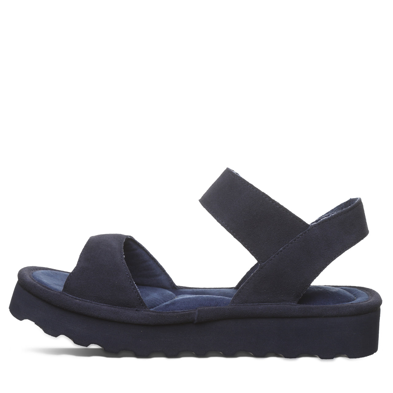 Bearpaw Crest Cadet Platform Sandal With Quilted Footbed