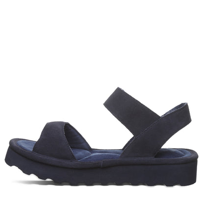 Bearpaw Crest Cadet Platform Sandal With Quilted Footbed