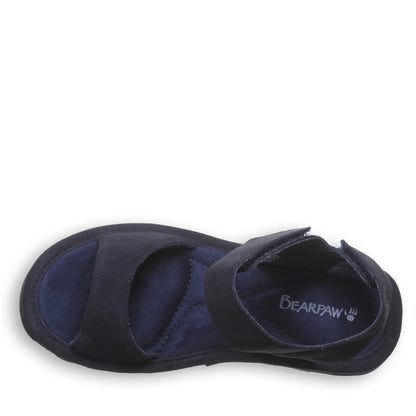 Bearpaw Crest Cadet Platform Sandal With Quilted Footbed