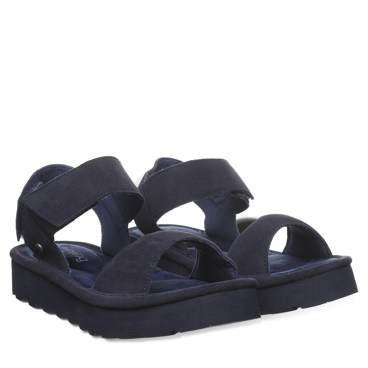 Bearpaw Crest Cadet Platform Sandal With Quilted Footbed
