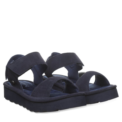 Bearpaw Crest Cadet Platform Sandal With Quilted Footbed