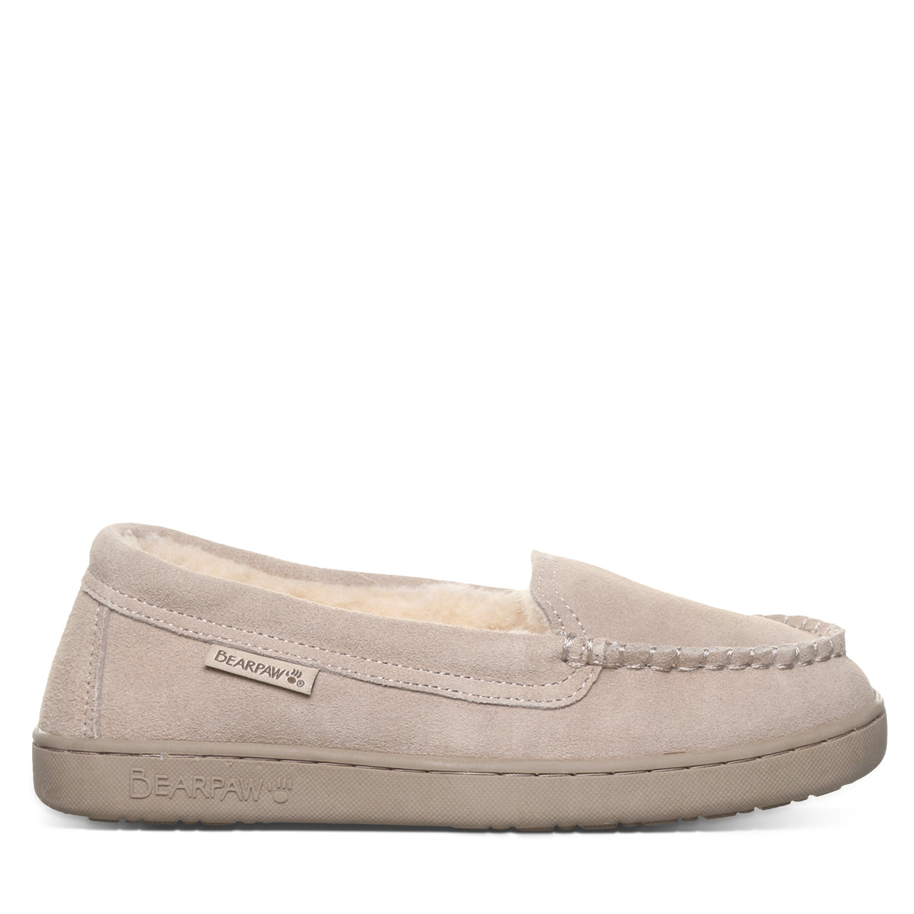 Bearpaw Angel Mushroom Suede Slipper With Wool Blend Lining