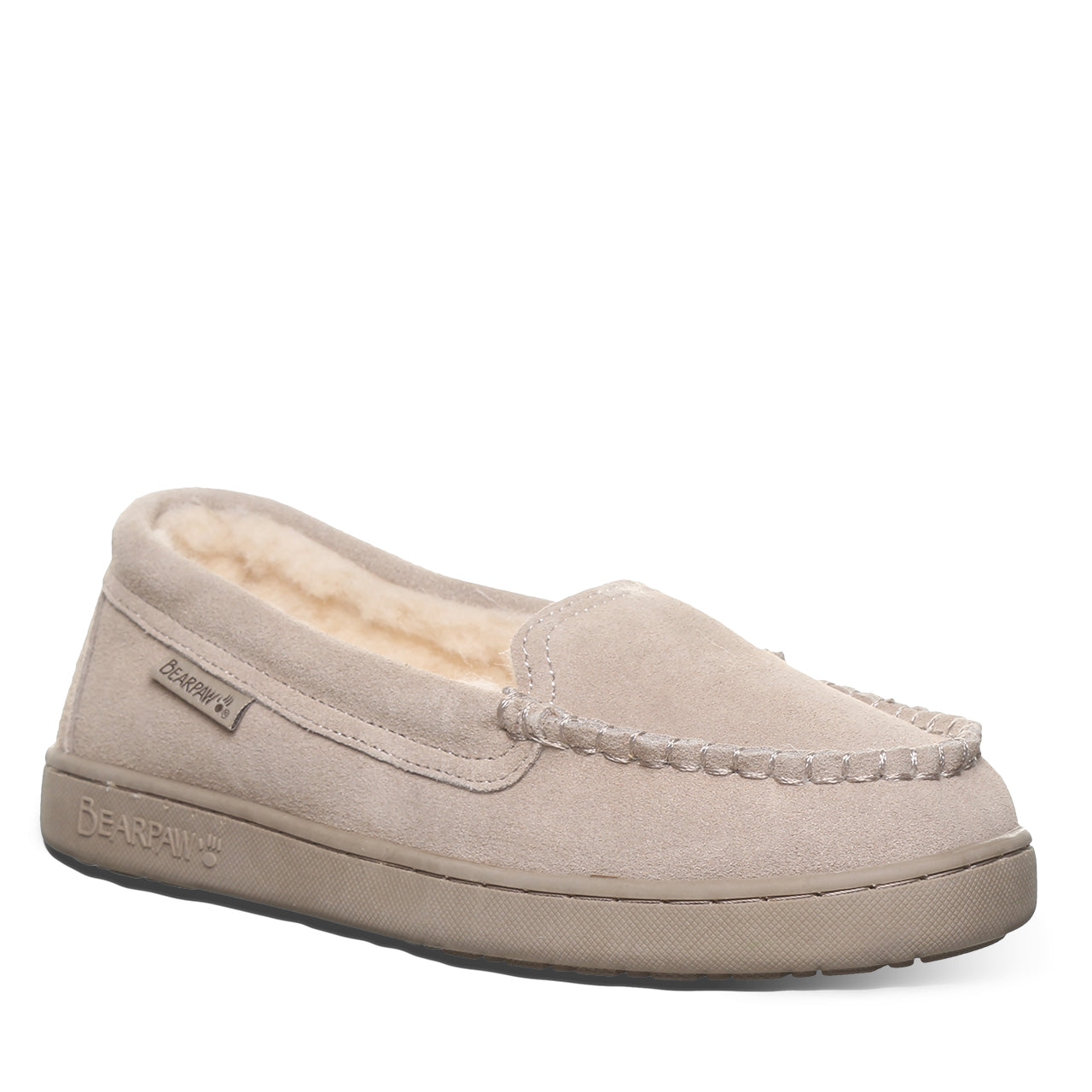 Bearpaw Angel Mushroom Suede Slipper With Wool Blend Lining