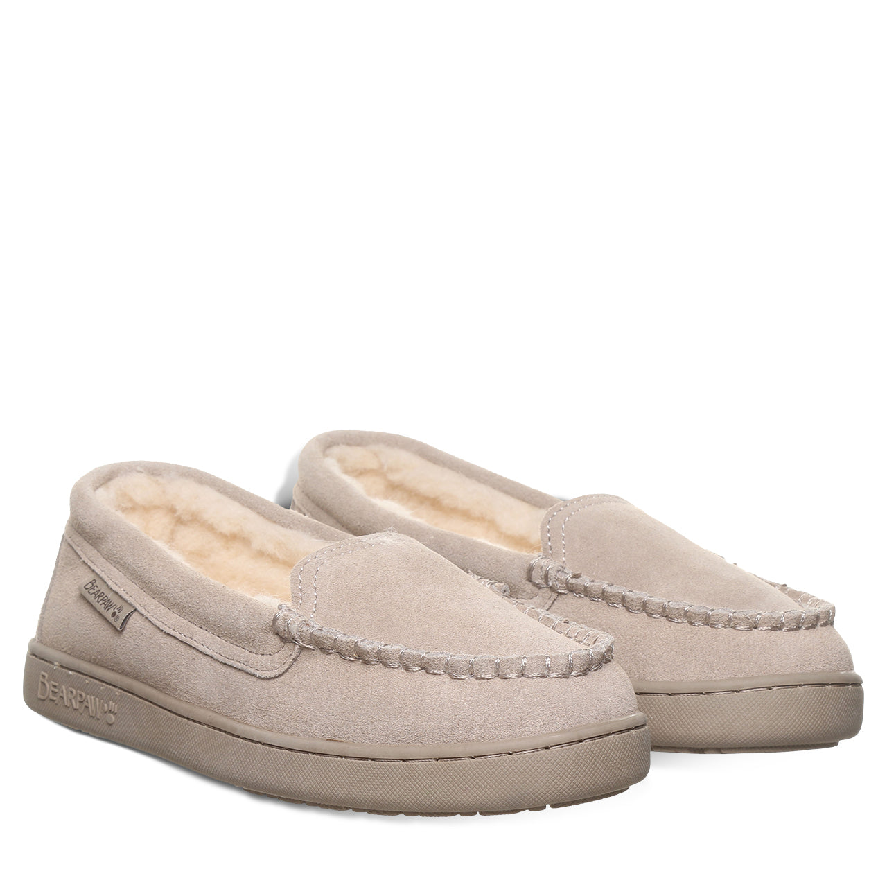 Bearpaw Angel Mushroom Suede Slipper With Wool Blend Lining