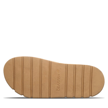 Bearpaw Aura Iced Coffee Platform Strappy Sandal With Buckle Closure