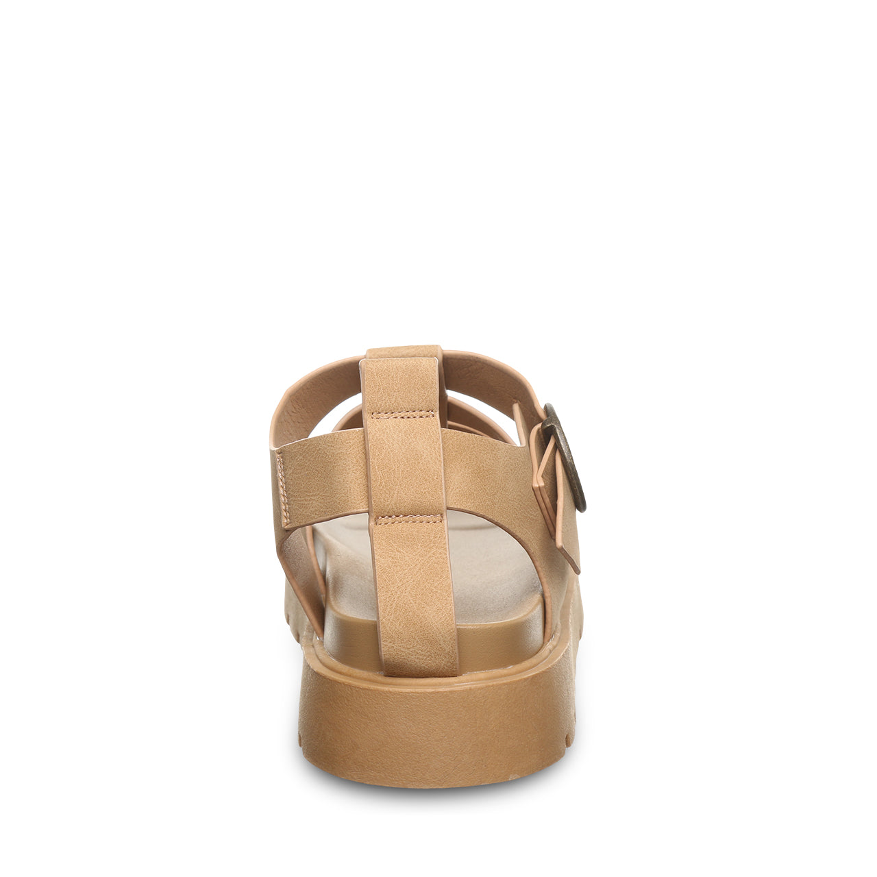 Bearpaw Aura Iced Coffee Platform Strappy Sandal With Buckle Closure