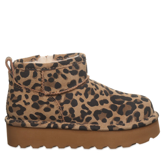 Bearpaw RETRO SHORTY EXOTIC YOUTH TOBACCO LEOPARD