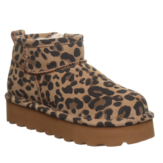 Bearpaw RETRO SHORTY EXOTIC YOUTH TOBACCO LEOPARD